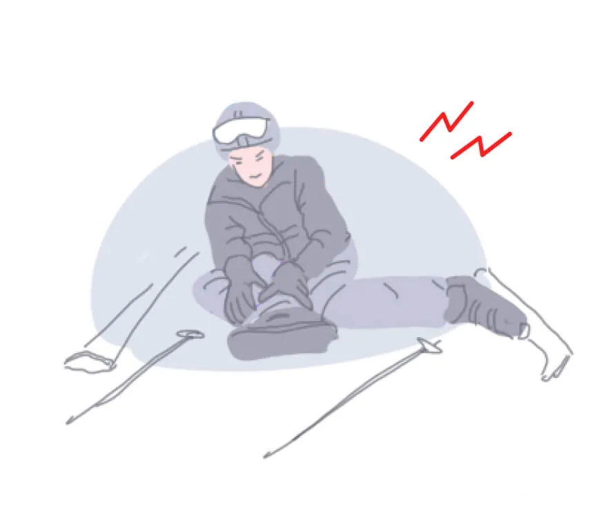 Muscle pain after the slope