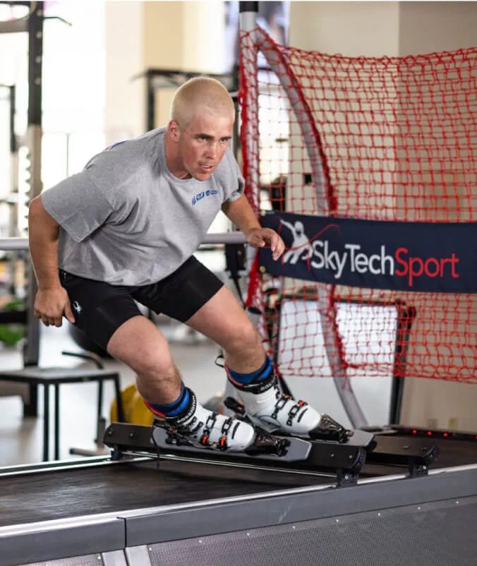 Ski training session at the club